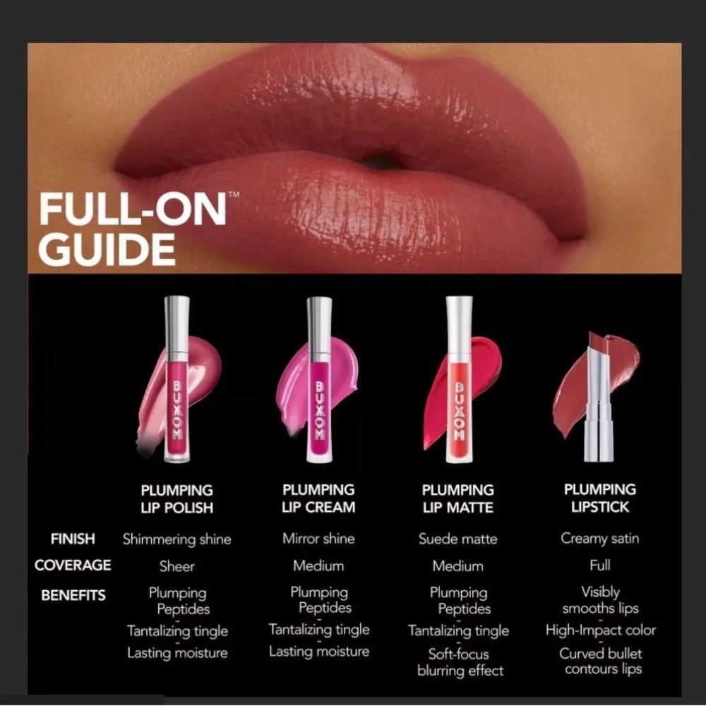 Buxom JUICY PEACH Cream PLUMPING SATIN Lipstick